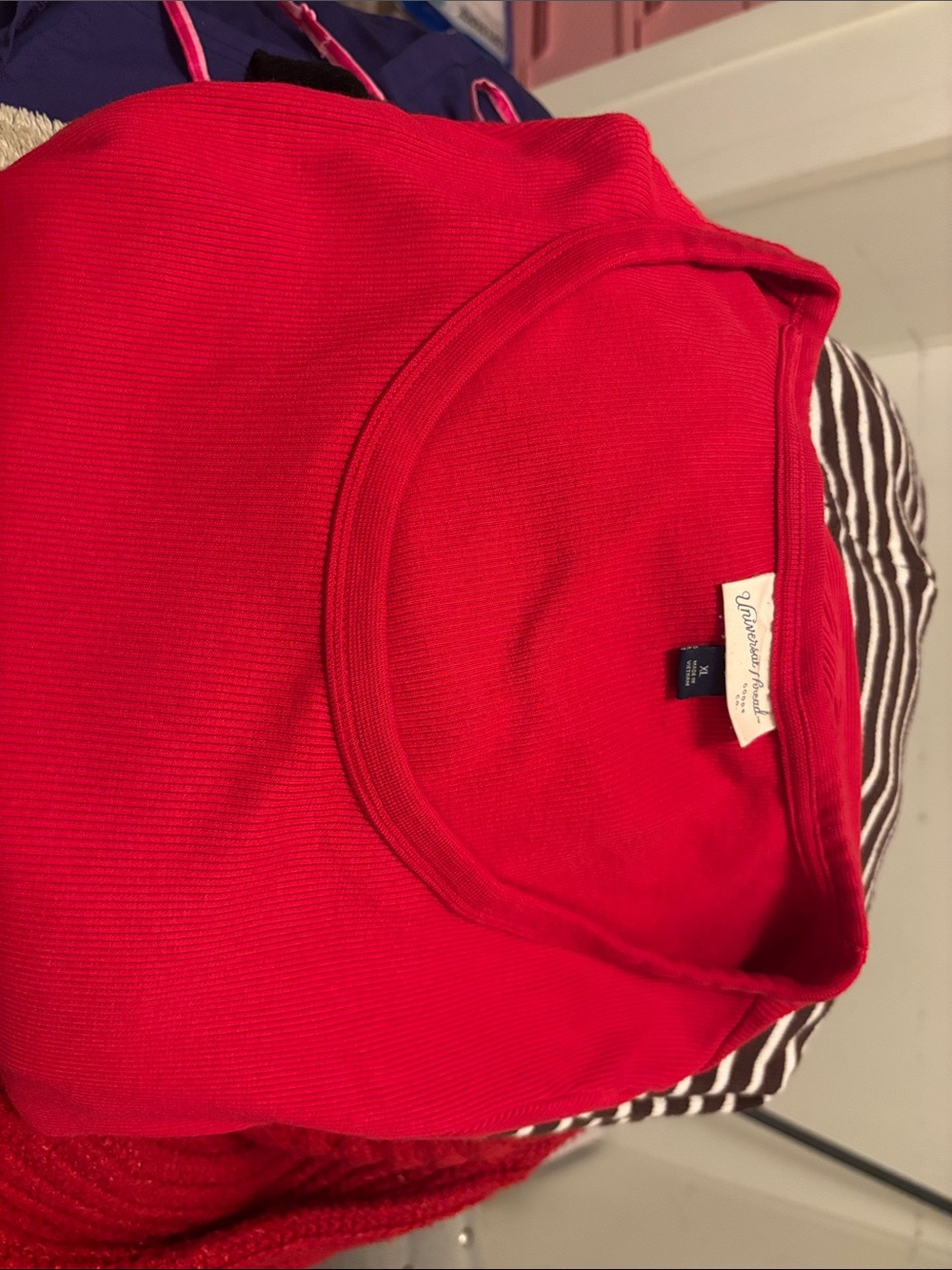 Universal Thread Red Long Sleeve Ribbed Tee
